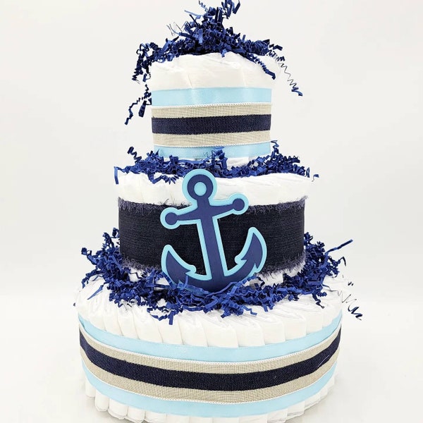 Anchor Diaper Cake Etsy