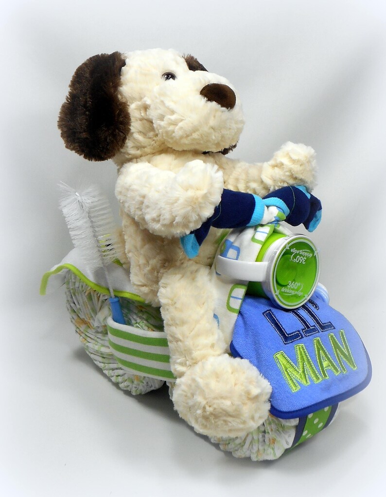 Boy Diaper Cake Motorcycle Diaper Cake Diaper Cake Boy Etsy