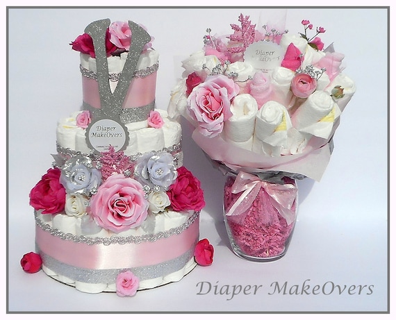 diaper cakes for girls