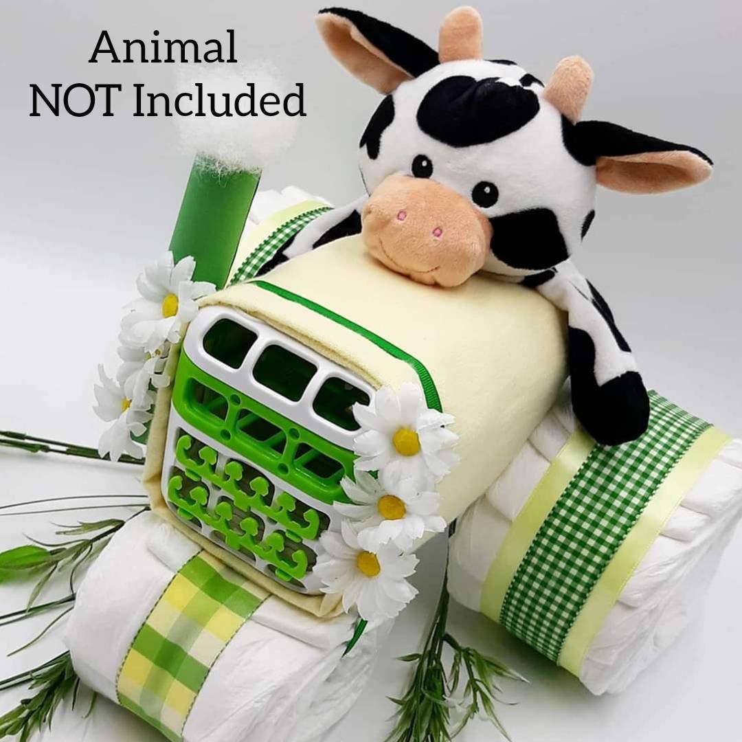Tractor diaper hotsell cake ideas