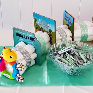 caterpillar diaper cake
