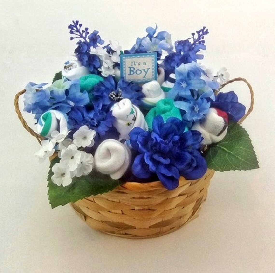 It's a Boy Flower Gift Basket New Mom Gift Gift Etsy