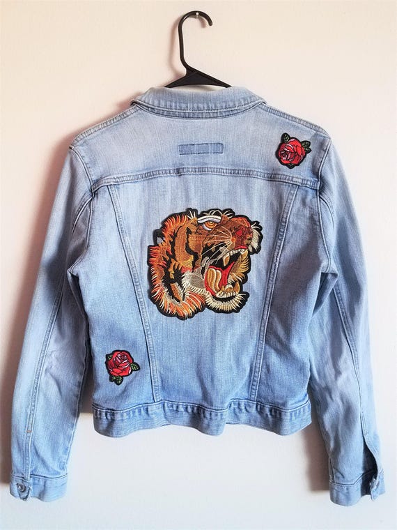 denim jacket tiger