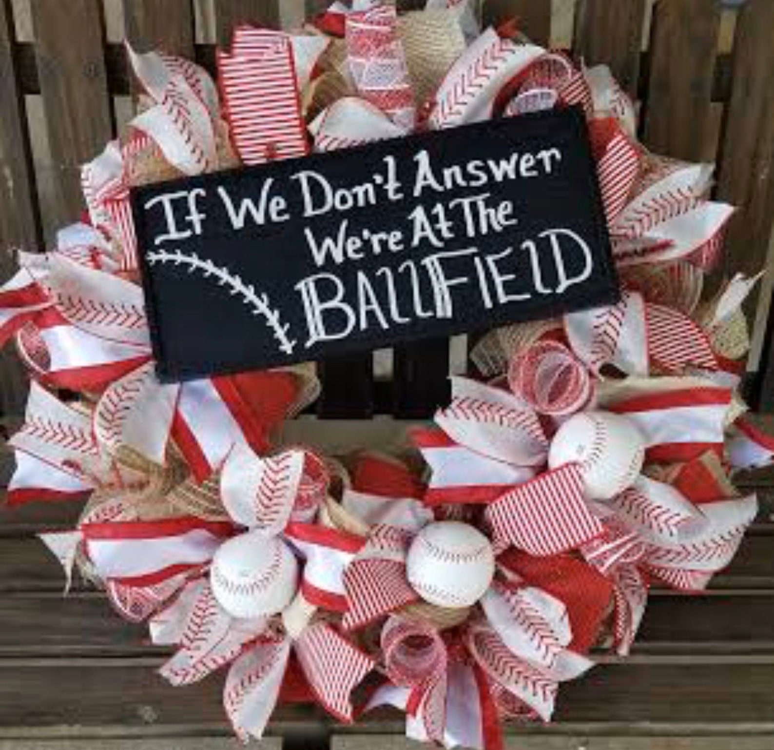 Baseball/ Softball Wreath Etsy