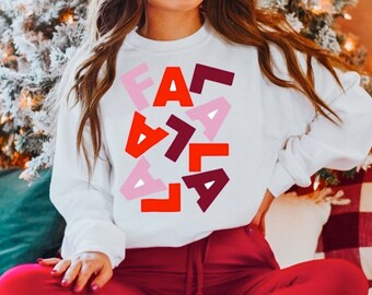 FALALA | Falala Sweatshirt | Holidays Shirt | Christmas Sweatshirt | Christmas Shirt | Cute Holiday Sweatshirt | Party Tee