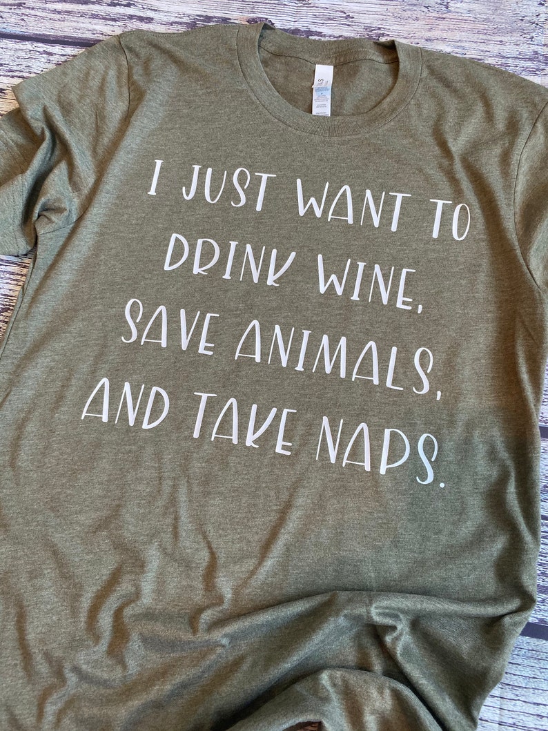 I Want To Drink Wine Save Animals Standard College Hoodie Just Animal Lovers