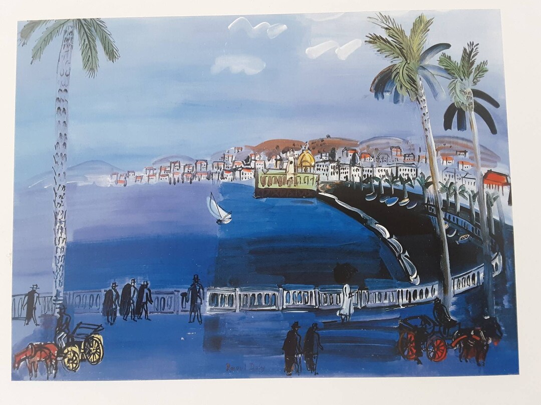 Raoul Dufy Print la Baie Des Anges 9x11 Etsy