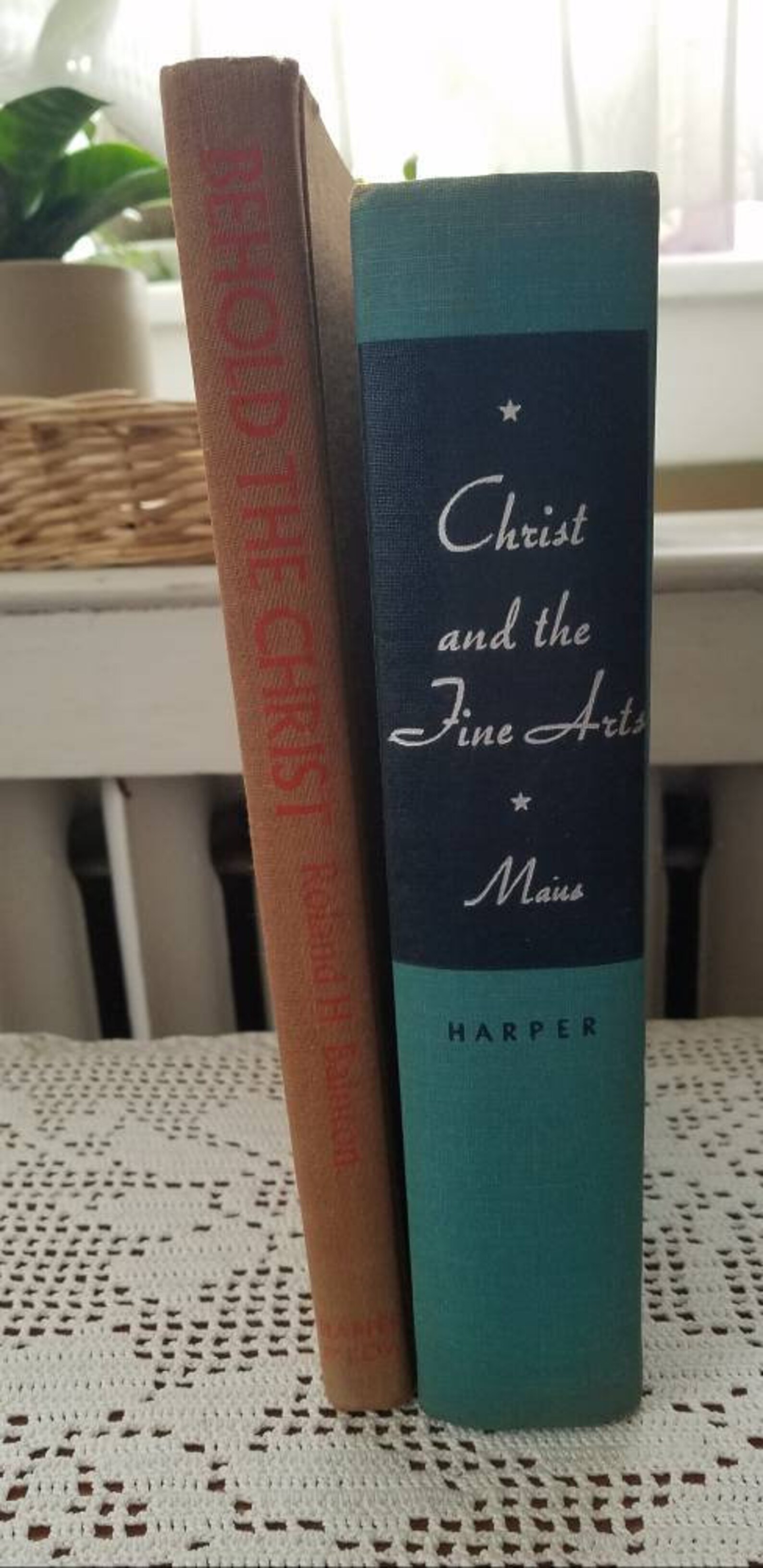 Pair of Vintage Religious Art Books: Christ and the Fine Arts | Etsy