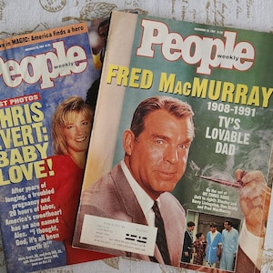 Pair of Nov 1991 People Magazines