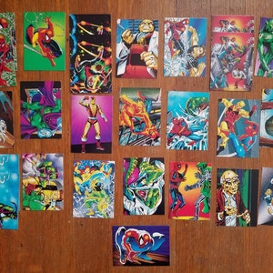 Collection of 30th Anniversary Spider-Man II Cards, 1992, 26 cards w 4 duplicates