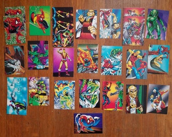 Collection of 30th Anniversary Spider-Man II Cards, 1992, 26 cards w 4 duplicates