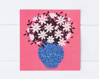 Daisies Greeting Card | Art Card | Floral Greeting Card | Notecard | Floral Still Life | Thank You Card | Gift For Her | Friendship Card