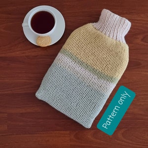 Circular Knitting Machine Pattern - Hot Water Bottle Cover - Sentro 48 - Addi 46 - PDF - Digital Pattern - Instant Download