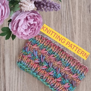 KNITTING PATTERN - Wild Oats Ear Warmer Headband - PDF - Bulky