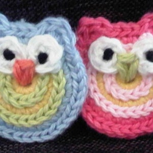 Little Owl Applique - PDF Crochet Pattern - Instant Download