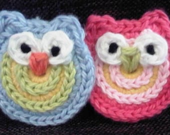 Little Owl Applique - PDF Crochet Pattern - Instant Download