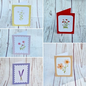 Hand painted Watercolour Greeting Cards - Blank - Floral