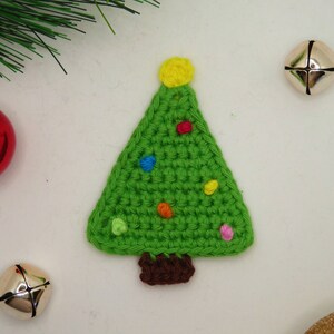 CROCHET PATTERN - Christmas Applique - Tree - PDF