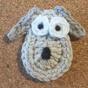 Puppy Dog Applique - PDF Crochet Pattern - Instant Download