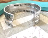 Cuff Bracelet For Women Personalized Bracelets For Women-Hand stamped cuff bracelet-Personalized and bracelet cuff-Copper cuff bracelet