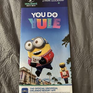 ZELDZAME Universal Studios 2 Park Guide-kaart 2023 - LAATSTE Universal Studios-kaarten OOIT gedrukt