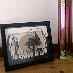 Alice in wonderland  - Personal Use Papercutting TEMPLATE / PATTERN - PDF file