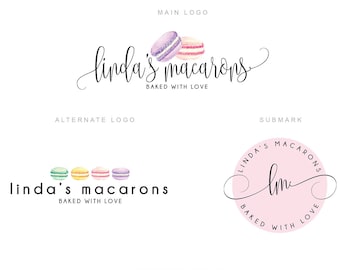 French Macarons Logo Etsy