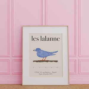 Les Lalanne Exhibition Poster, Blue Bird Exhibition Print, Museum Print, Xavier Lalanne, Vintage Print, Les Lalanne Wall Art, Gallery Wall