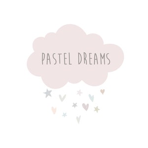 Premade Logo,Pastel Baby Logo,Cloud Stars Hearts,Newborn Logo,Children Boutique,Kids Logo,Baby Shop Logo,Neutral Baby Logo,Photography Logo