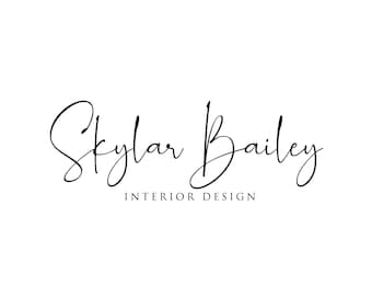 Premade Logo Design,Minimalist Logo,Simple Logo,Photography Logo,Signature Logo,Bakery Logo,Boutique,Beauty Salon Logo,Makeup Artist Logo,