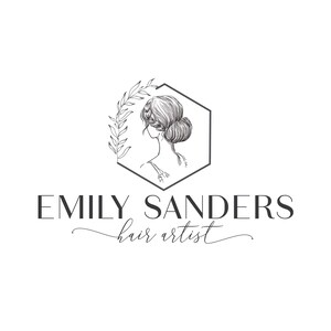 Premade Logo Design,Woman Silhouette Logo,Hair Salon Logo,Photography Logo,Women Boutique,Beauty Salon Logo,Makeup Artist Logo,Cameo Logo