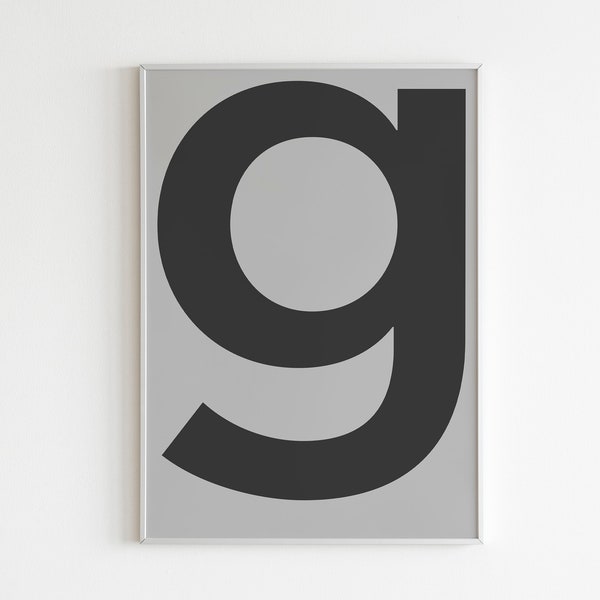 G Letter Printable Wall Art,Printable Letters,Scandinavian Poster,Home Decor,Scandinavian,Birthday Poster,Affiche Scandinave,Initials Print