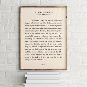 Charles Swindoll Printable Quote ,custom Text Print, Motivational Print ...