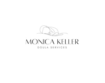 Newborn Photography Logo, Midwife Logo, Doula Logo, Maternity Logo, One Line Baby Logo,Pregnancy Birth Logo,Premade Logo Design,Newborn Logo
