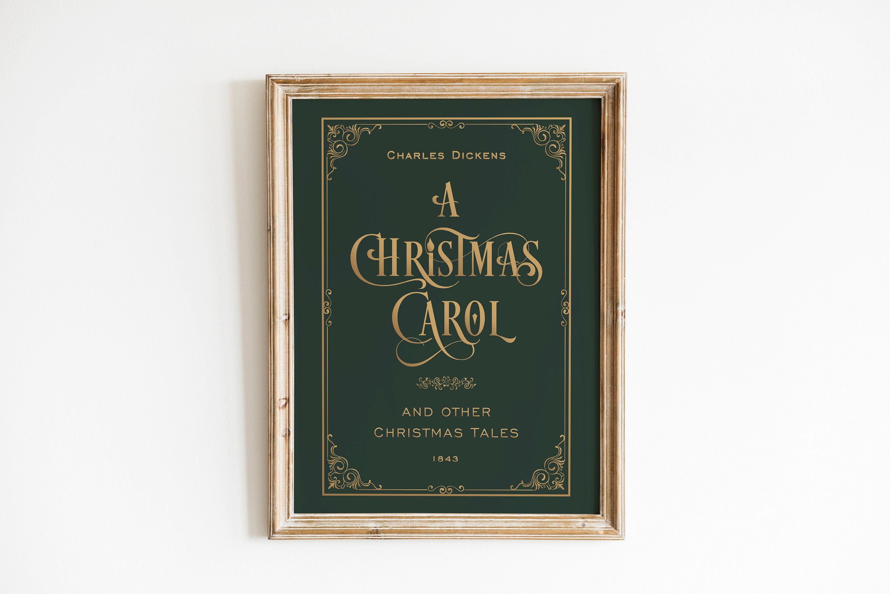 a christmas carol book cover printable wall art,charles dickens