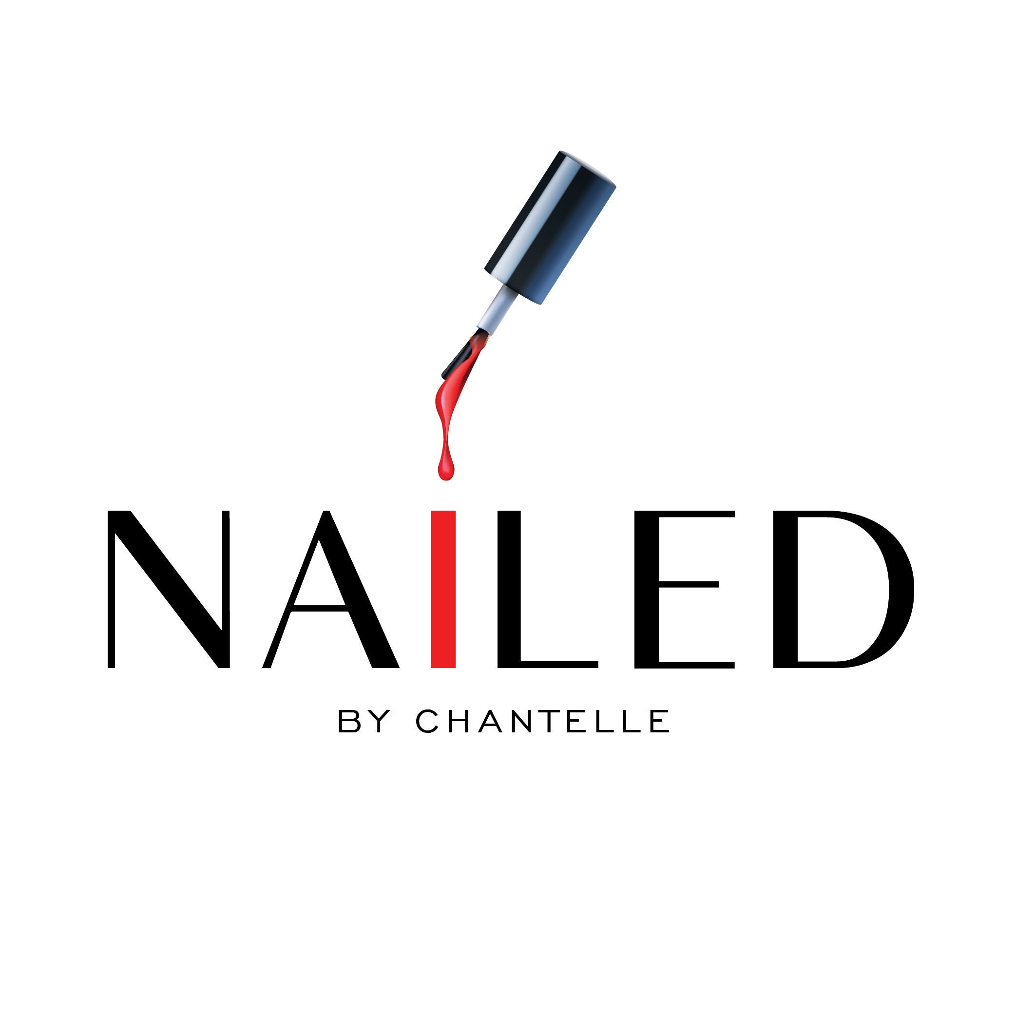 Premade Logo Dripping Red Nail Polish Logo Nail Art Salon Etsy