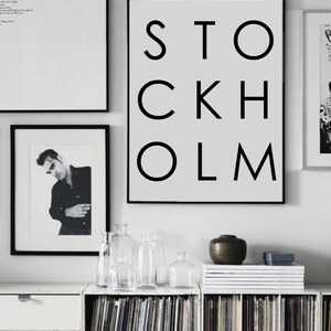 STOCKHOLM - Scandinavian Printable Poster,city Print,typographic Print ...