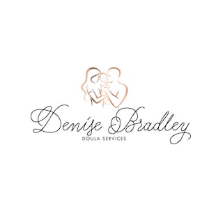 Premade Logo,Family Logo,Mother Father Logo,Doula Logo,Lactation Support Logo,Holding Newborn Baby,Fertility Center Logo,Hypnobirth Logo