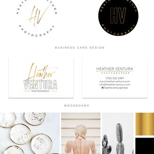 Premium Branding Package,Gold Logo,Minimalist Logo,Real Estate,Boutique Logo,Photography,Hair Nail Salon Logo,Makeup Artist,Handwritten Logo image 3