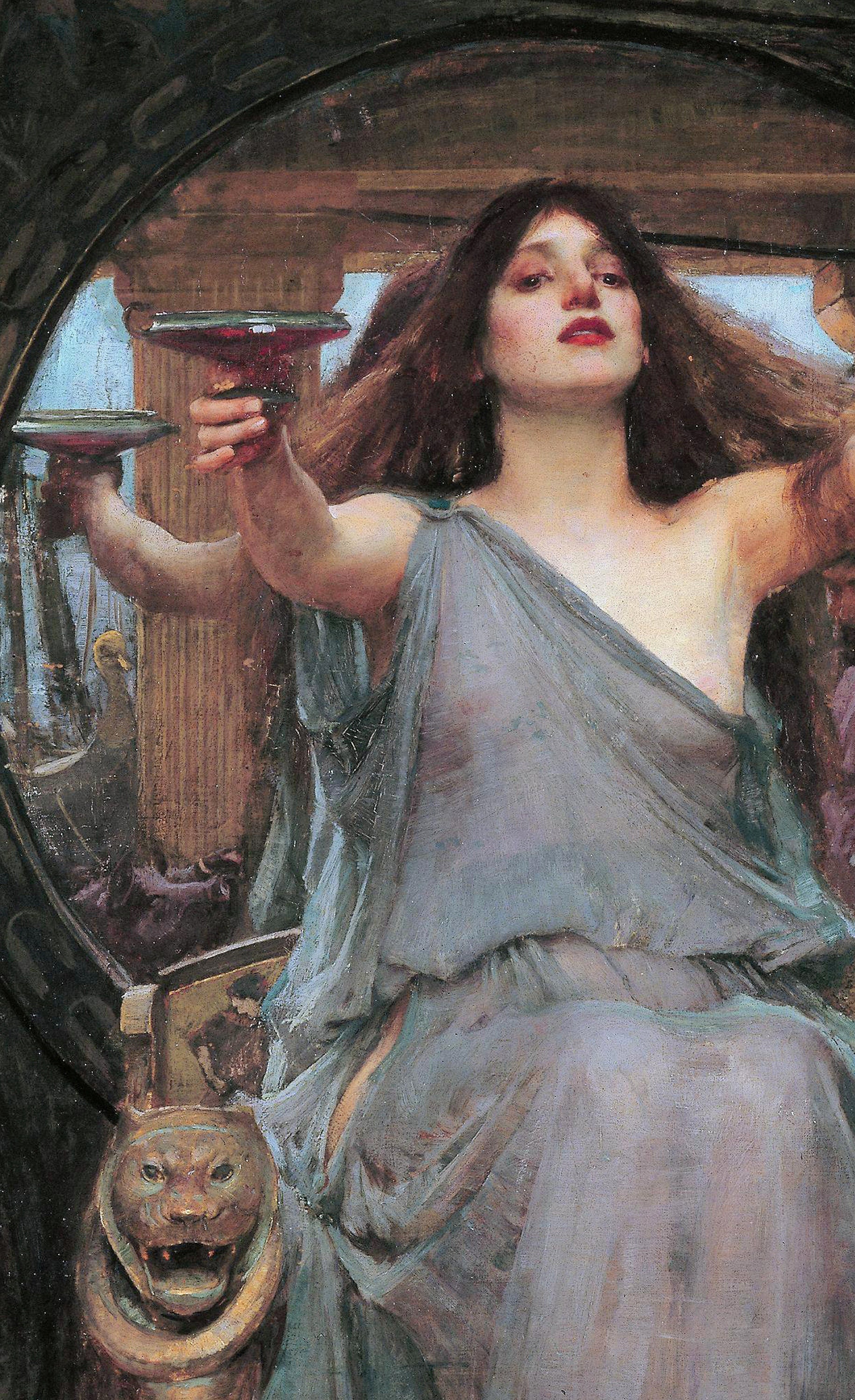 Circe Offering the Cup to Odysseus Printable Artwork 1891 Etsy