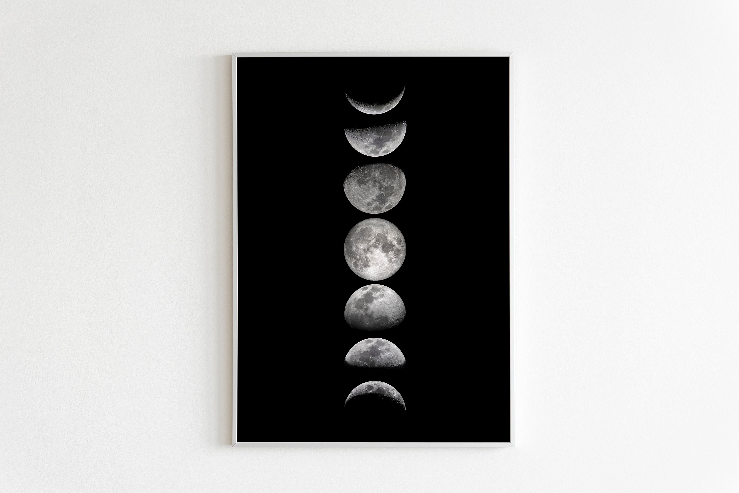 Moon Phases Printable Full Moon Wall Art La Lune Affiche La - Etsy