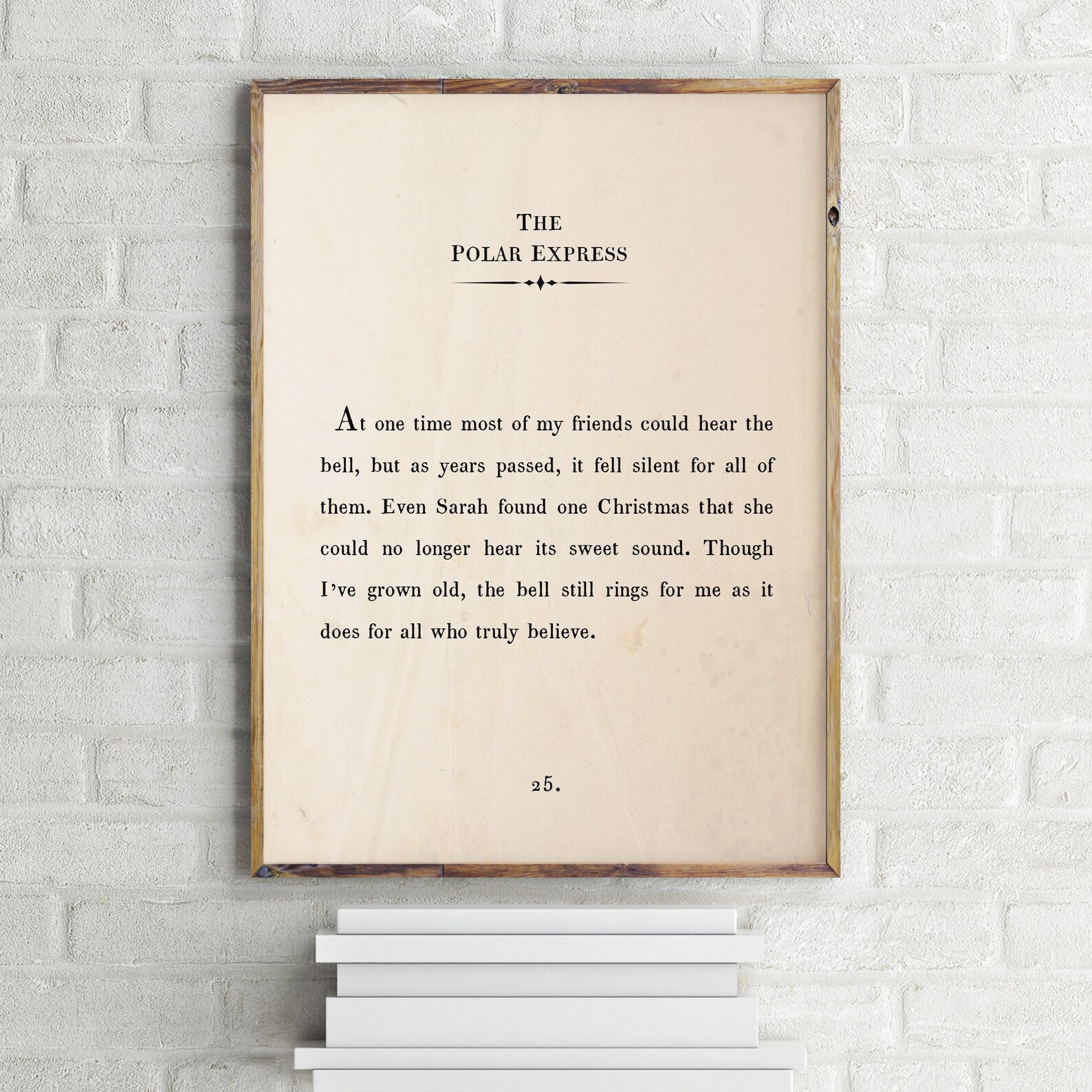 The Polar Express Printable Wall Artbook Page Printchristmas - Etsy