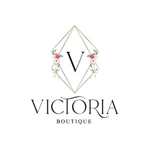 Premade Logo,Elegant Logo,Floral Gold Decorative Logo,Real Estate Logo,Boutique Logo,Photography Logo,Hair Nail Spa Salon,Makeup Artist Logo