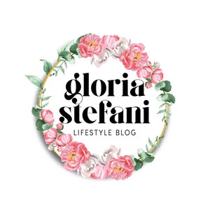 Premade Logo,Elegant Logo,Floral Logo,Watercolor Flower Logo,Boutique Logo,Photography Logo,Hair Nail Spa Salon,Makeup Artist Logo,Blog Logo