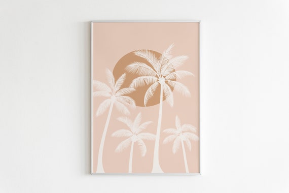 Abstract Palm Trees Print, Palm Tree Wall Art,Abstract Wall Art,Neutral Shades Print,Abstract Print,Printable Boho Art,Eclectic,Gallery Wall