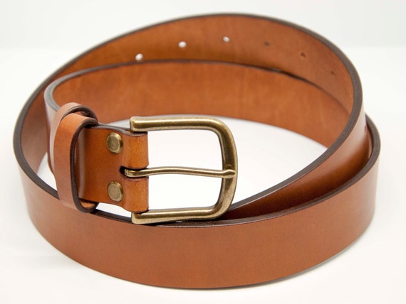 Leder Herren Leder Gurtel Englisch Zaum Gurtel Handmade Etsy