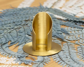 Kerzenhalter aus Metall EREBOS gold, für deine Kommunionkerze oder Taufkerze