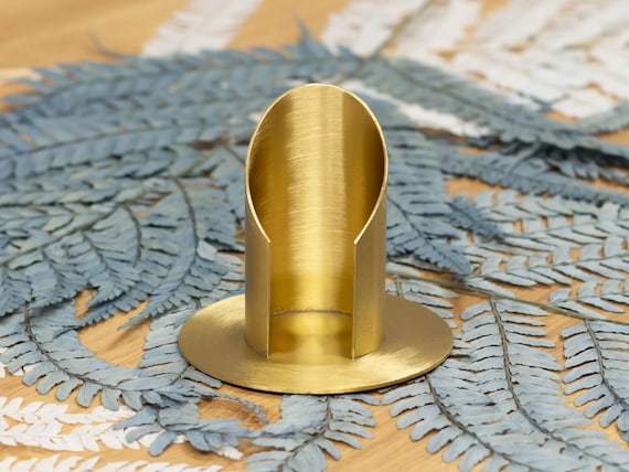 Kerzenhalter Aus Metall EREBOS Gold, Für Deine Kommunionkerze Oder Taufkerze
