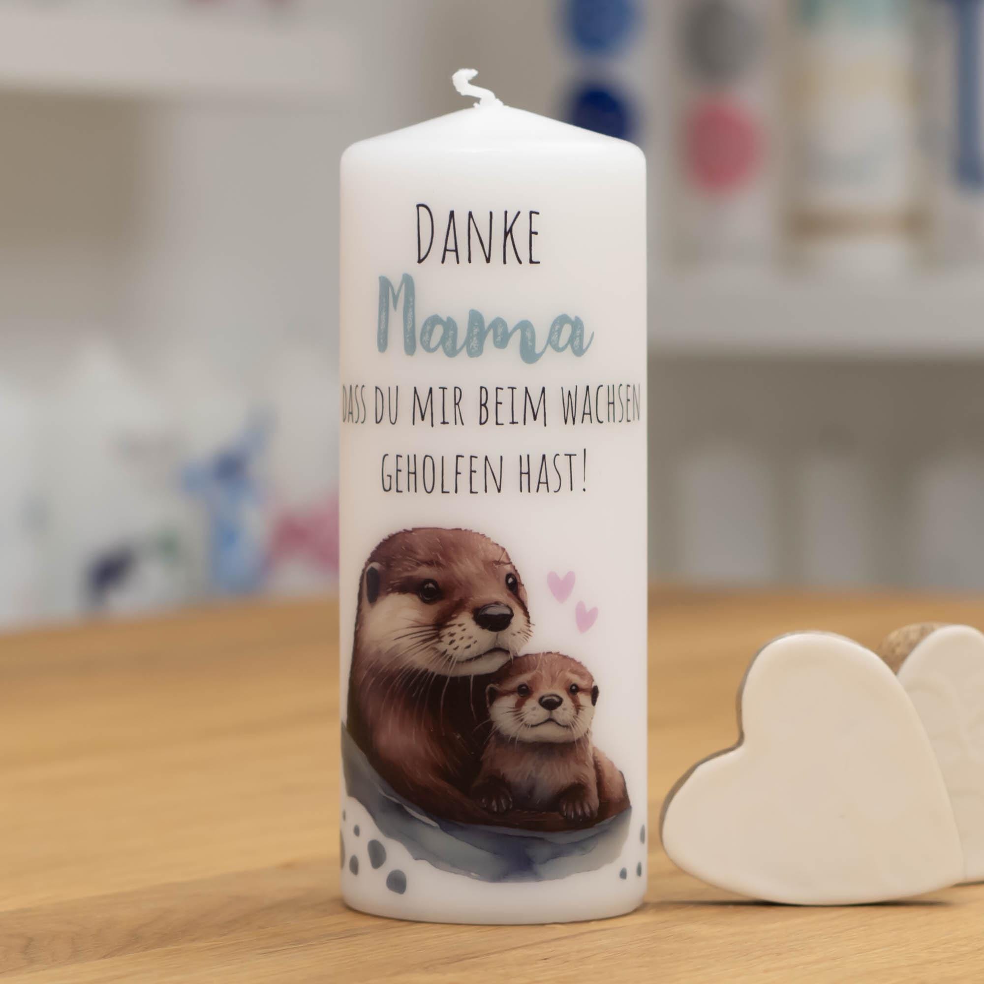 Kerze Mit Designdruck OTTERLIEBE Zu Muttertag - Etsy