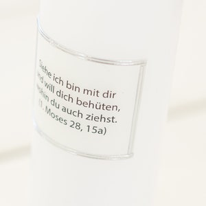 Spruch DRUCK auf Deiner individuellen, glatten Kerze 17022 Bild 3